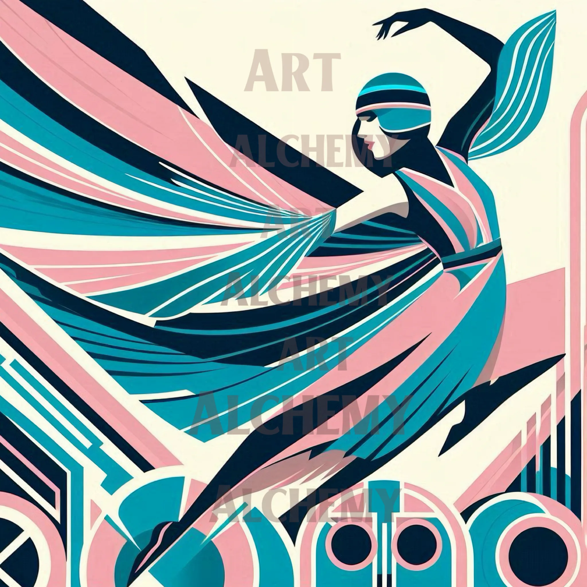 ART DECO VINTAGE FLOWING CLASSIC WOMAN – CLASSIC WALL ART aialchemyart.co.uk vintage stylish classic art deco art