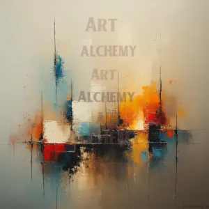 Ascent from the underworld Created. Vintage abstract art. Wall art, prints and posters, retro, art deco. Best vintage prints in the uk. Aialchemyart.co.uk