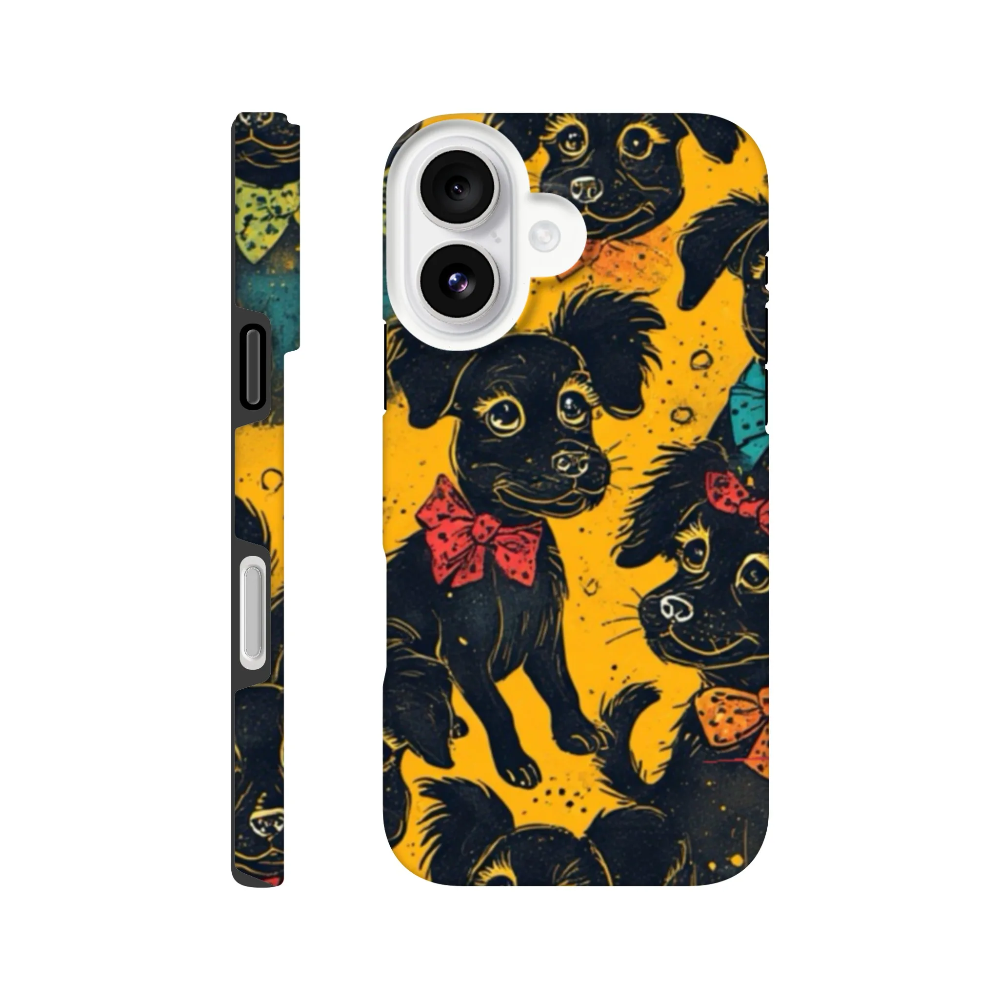 vintage cute whimsical dog protective mobile phone case. Trending best mobile phone case in uk. Aialchemyart.co.uk funky quirky retro design