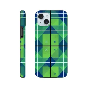Vintage 1950’s retro tough protective phone case design. Trending vintage art. Compatible with iphones, aialchemyart.co.uk 1950’s green abstract design. phone cases