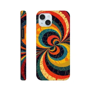 Vintage 1950’s retro tough protective phone case design. Trending vintage art. Compatible with iphones, aialchemyart.co.uk, phone cases, swirls design