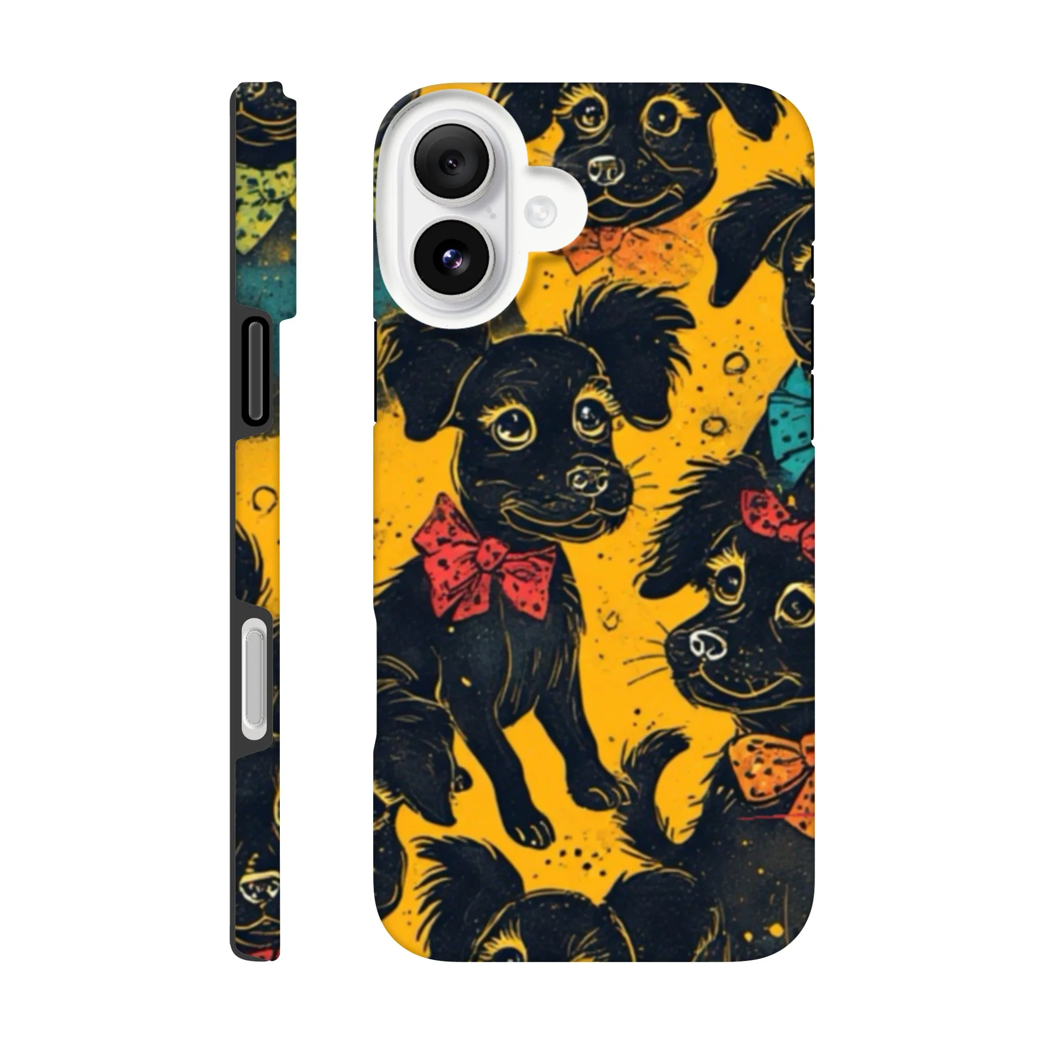 vintage cute whimsical dog protective mobile phone case. Trending best mobile phone case in uk. Aialchemyart.co.uk funky quirky retro design