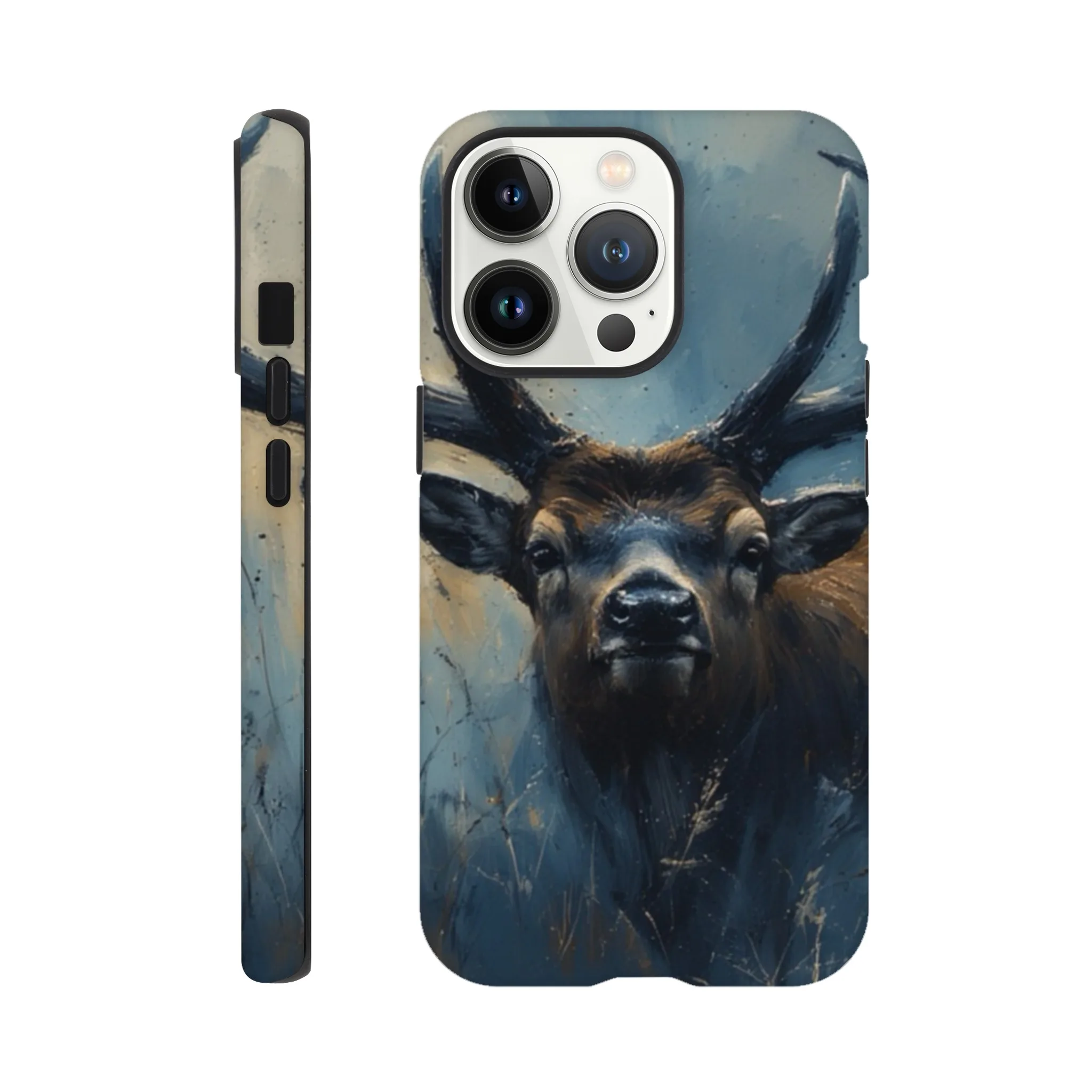 Vintage stag animal, retro tough protective phone case. Best retro vintage phone cases in the uk. Trending mobile phone case. Compatible with iPhone models. Aialchemyart.co.uk