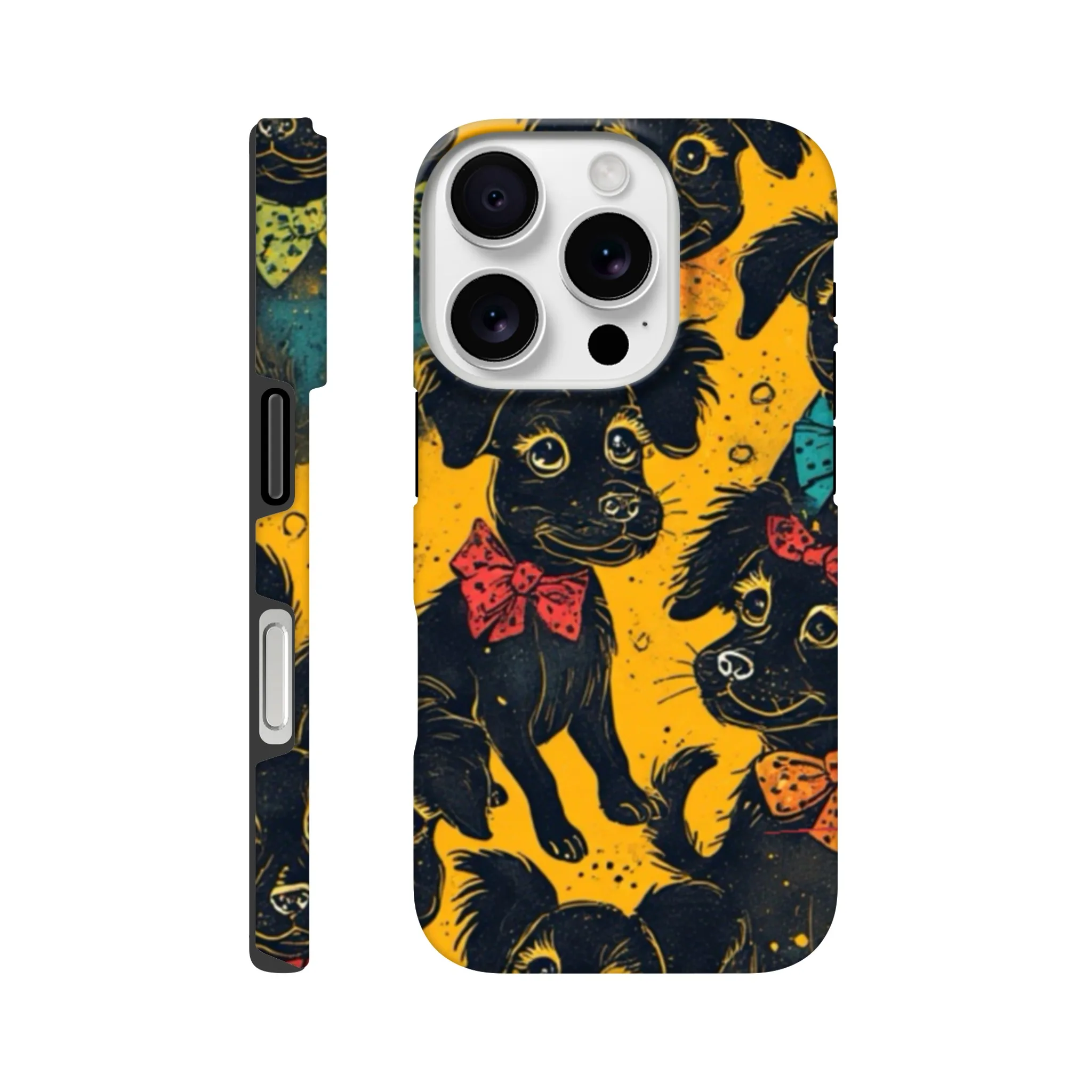 vintage cute whimsical dog protective mobile phone case. Trending best mobile phone case in uk. Aialchemyart.co.uk funky quirky retro design