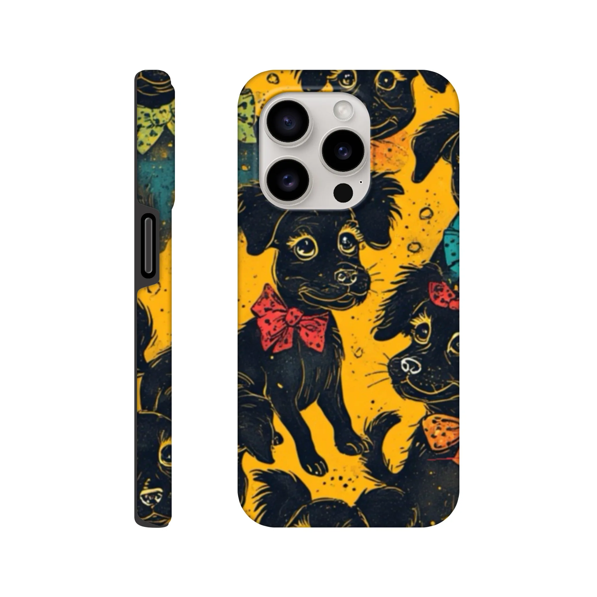 vintage cute whimsical dog protective mobile phone case. Trending best mobile phone case in uk. Aialchemyart.co.uk funky quirky retro design