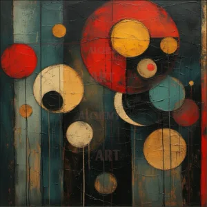 Vintage abstract planets art, 1950’s retro wall art, prints and posters. Art deco quirky art. Abstract vintage planet design. Aialchemyart.co.uk best vintage art in the uk, surreal affordable colourful art geometric poster art