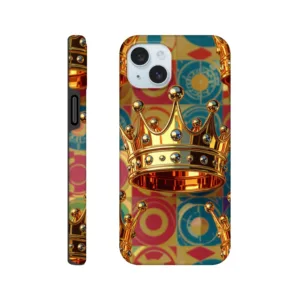 Vintage 1950’s golden crown bling mobile phone case. Retro, art deco, trending mobile phone case. Trending, custom exclusive colourful aialchemyart.co.uk Vintage vintage art best mobile phone cases uk