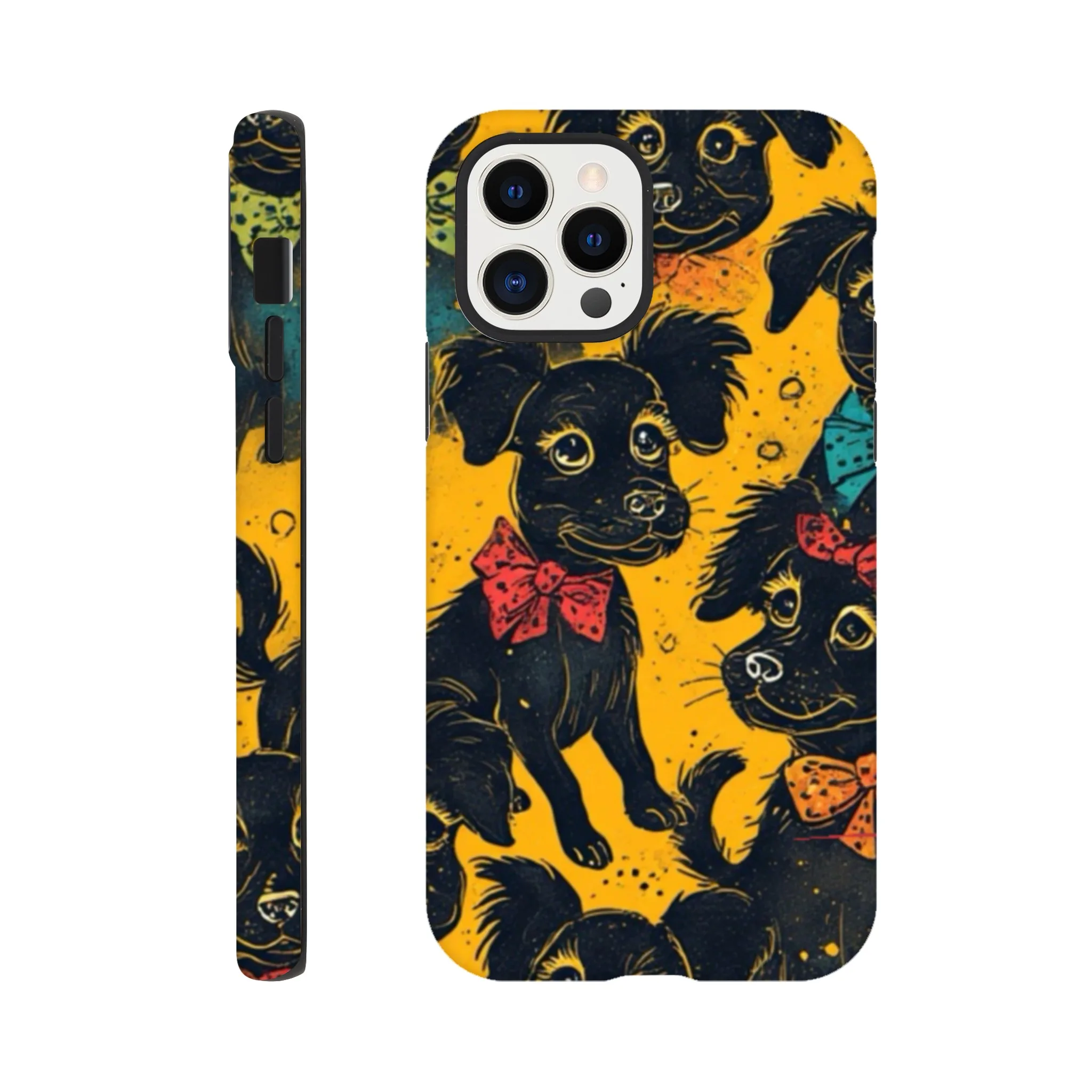 vintage cute whimsical dog protective mobile phone case. Trending best mobile phone case in uk. Aialchemyart.co.uk funky quirky retro design