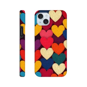 vintage retro love hearts protective mobile phone case. 1950’s. Aialchemyart.co.uk trending iPhone compatible case. Best mobile phone cases uk Trending