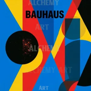 Bauhaus blue vintage art. Designed by aialchemyart.co.uk Bauhaus vintage abstract art. Vintage, retro, 1950s wall art, prints and posters. Trending art. Aialchemyart.co.uk brutalist 1920’s trending geometric cubist art deco industrial art constructive brutalist
